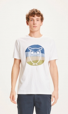 ALDER - colored owl tee - weiß